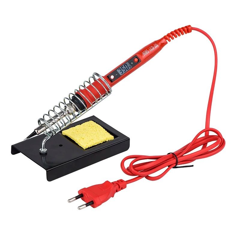 JCD Soldering Iron Kit Adjustable Temperature 220V 80W LCD Digital Display Welding Repair Tools Wit 4