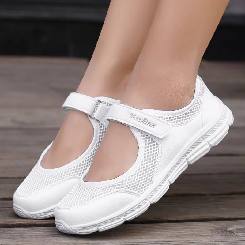 Womens Breathable Mesh Vulcanized Sneakers  Lightweight Walking  Casual Work Shoes 1