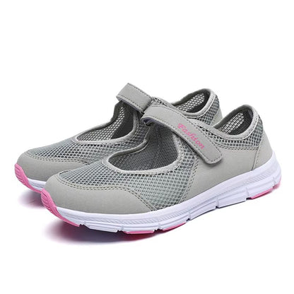 Womens Breathable Mesh Vulcanized Sneakers  Lightweight Walking  Casual Work Shoes 4