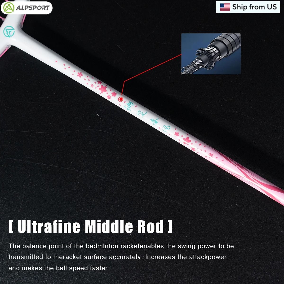 Ultra Light Carbon Fiber Badminton Racket For Powerful Offensive Play 5