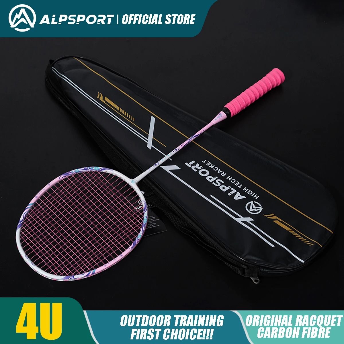 Ultra Light Carbon Fiber Badminton Racket For Powerful Offensive Play 8