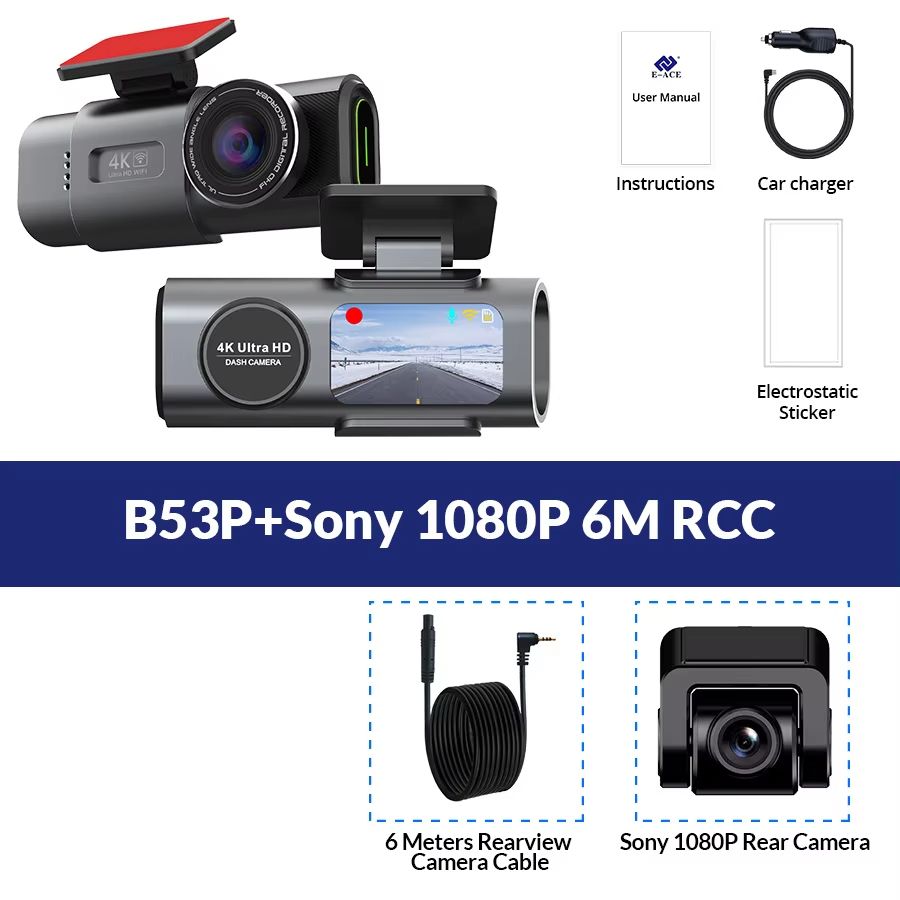 4K UHD Dash Cam With Night Vision  WiFi Car DVR With GPS  24H Parking Monitoring 7