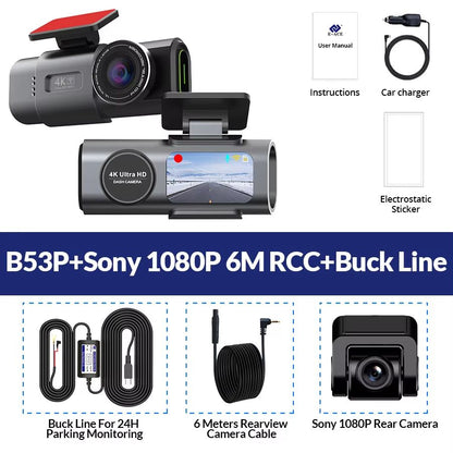 4K UHD Dash Cam With Night Vision  WiFi Car DVR With GPS  24H Parking Monitoring 8