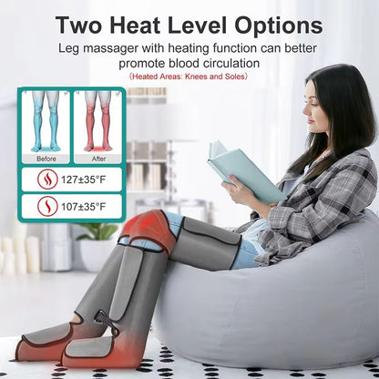 Nekteck Foot  Leg Air Pressure Massager  Shiatsu Air Compression Therapy For Circulation  Muscle Re 2