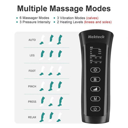 Nekteck Foot  Leg Air Pressure Massager  Shiatsu Air Compression Therapy For Circulation  Muscle Re 3