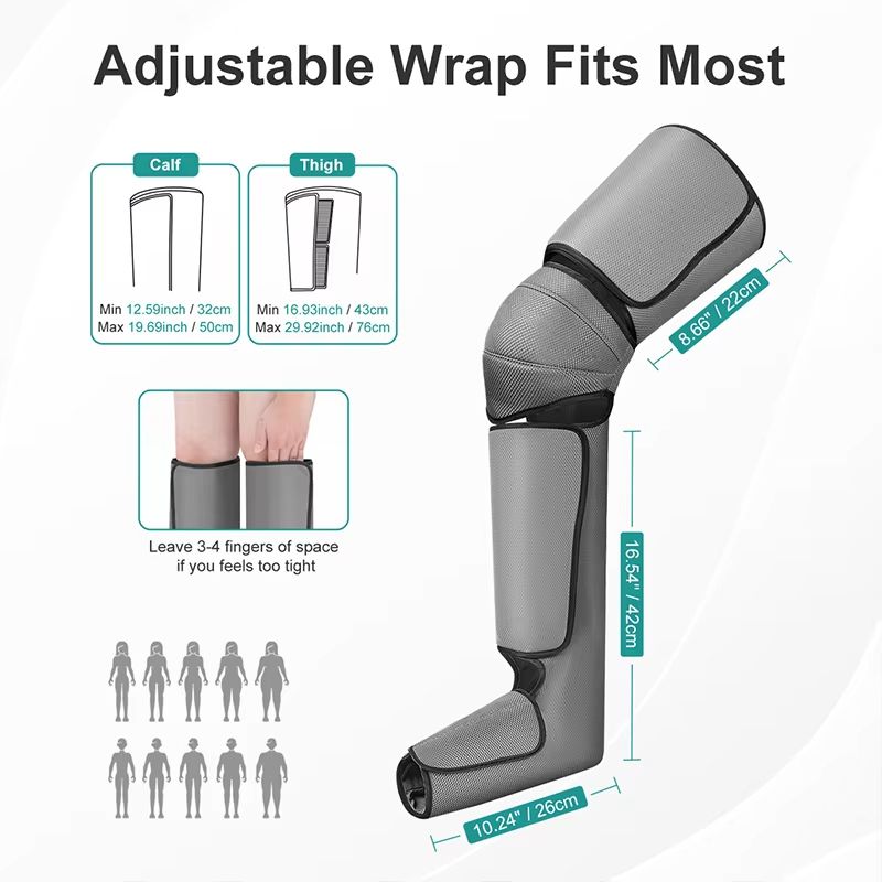 Nekteck Foot  Leg Air Pressure Massager  Shiatsu Air Compression Therapy For Circulation  Muscle Re 5