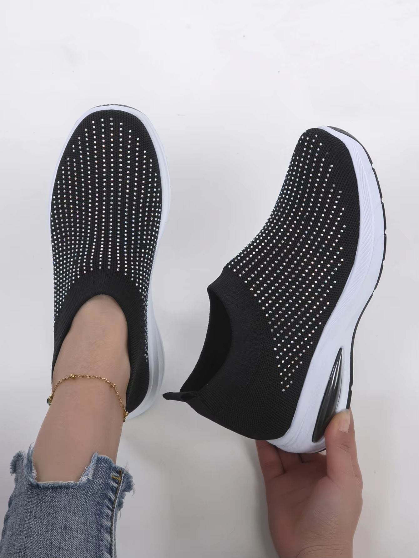 Women Sneakers Fashion Breathable Mesh Casual Walking Shoes Lightweight NonSlip Flat Sports Shoes 4