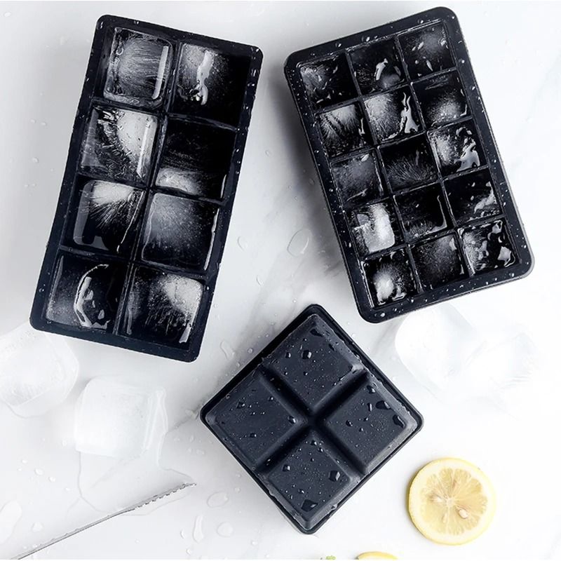 Silicone Ice Cube Molds Reusable Cocktail Freezer Tray 2