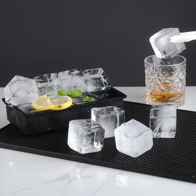 Silicone Ice Cube Molds Reusable Cocktail Freezer Tray 4