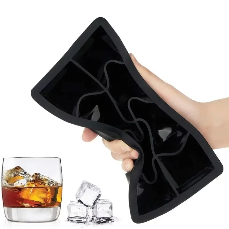 Silicone Ice Cube Molds Reusable Cocktail Freezer Tray 6