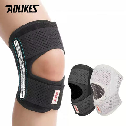 AOLIKES Knee Brace Adjustable Support with Side Stabilizers for Pain Relief and Meniscus Tear Recovery