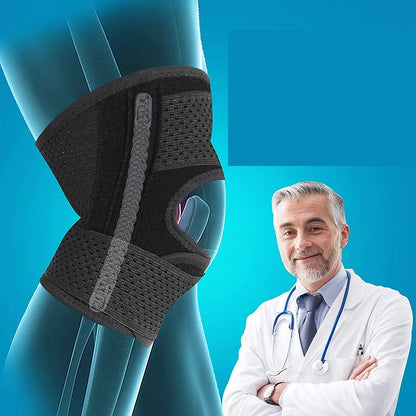AOLIKES Knee Brace Adjustable Support With Side Stabilizers For Pain Relief And Meniscus Tear Recov 3