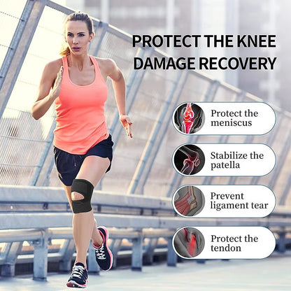AOLIKES Knee Brace Adjustable Support With Side Stabilizers For Pain Relief And Meniscus Tear Recov 4