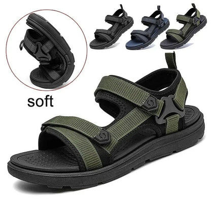 Lightweight Summer Sandals for Men Outdoor Beach Slip On Shoes