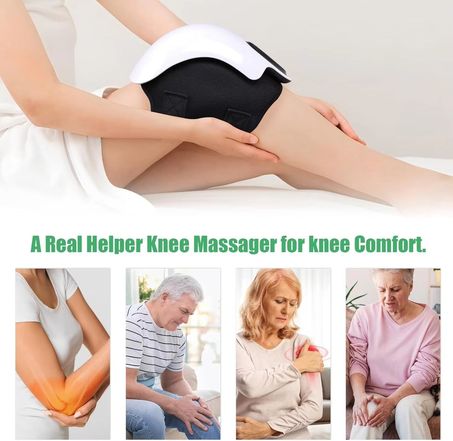 Smart Cordless Knee Massager With Heat And Vibration  Joint Pain Relief For Seniors And Adults 4