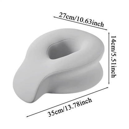 Ergonomic Lying Down Memory Foam Pillow 180 Degree Rotating Face Support 7