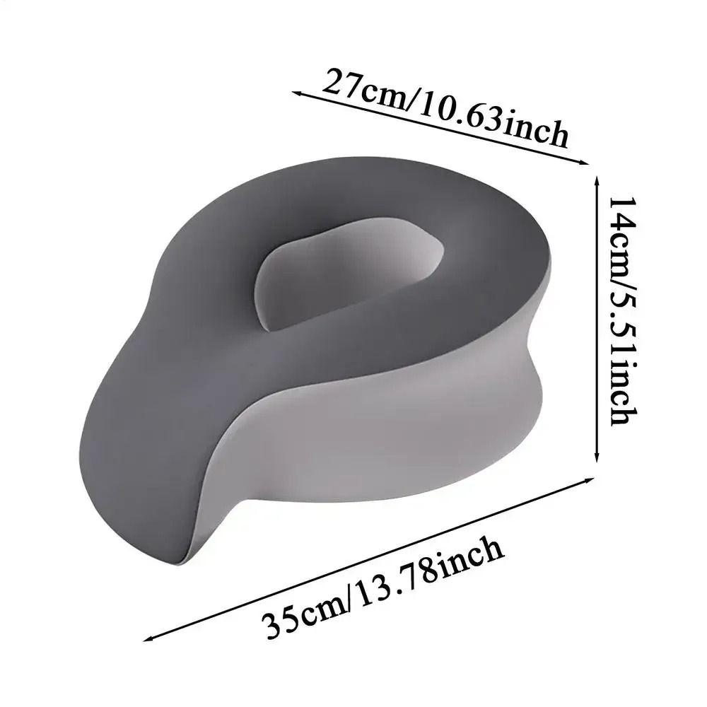 Ergonomic Lying Down Memory Foam Pillow 180 Degree Rotating Face Support 8