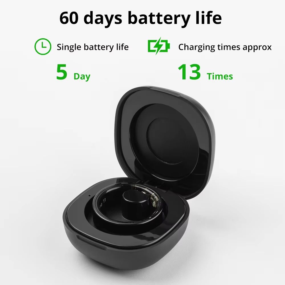 COLMI R09 Smart Ring With Charging Case  Body Temperature Sleep Monitor Bluetooth Health Ring For A 4