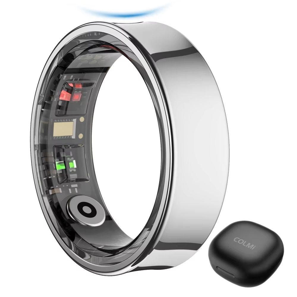 COLMI R09 Smart Ring With Charging Case  Body Temperature Sleep Monitor Bluetooth Health Ring For A 8