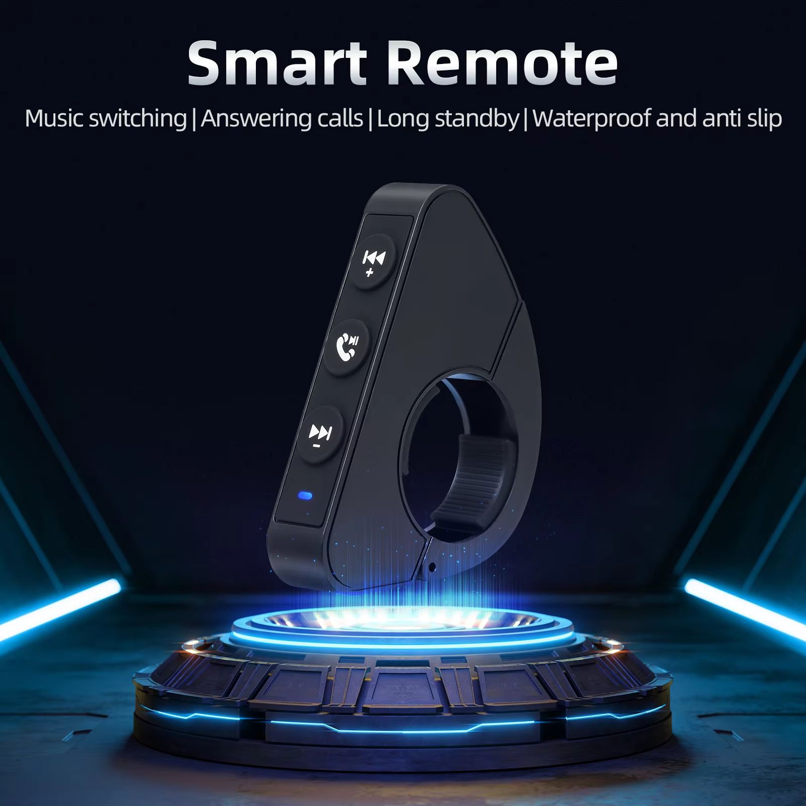 Bluetooth Motorcycle Handlebar Remote Control  Wireless Steering Wheel Media Button For Smartphone  1