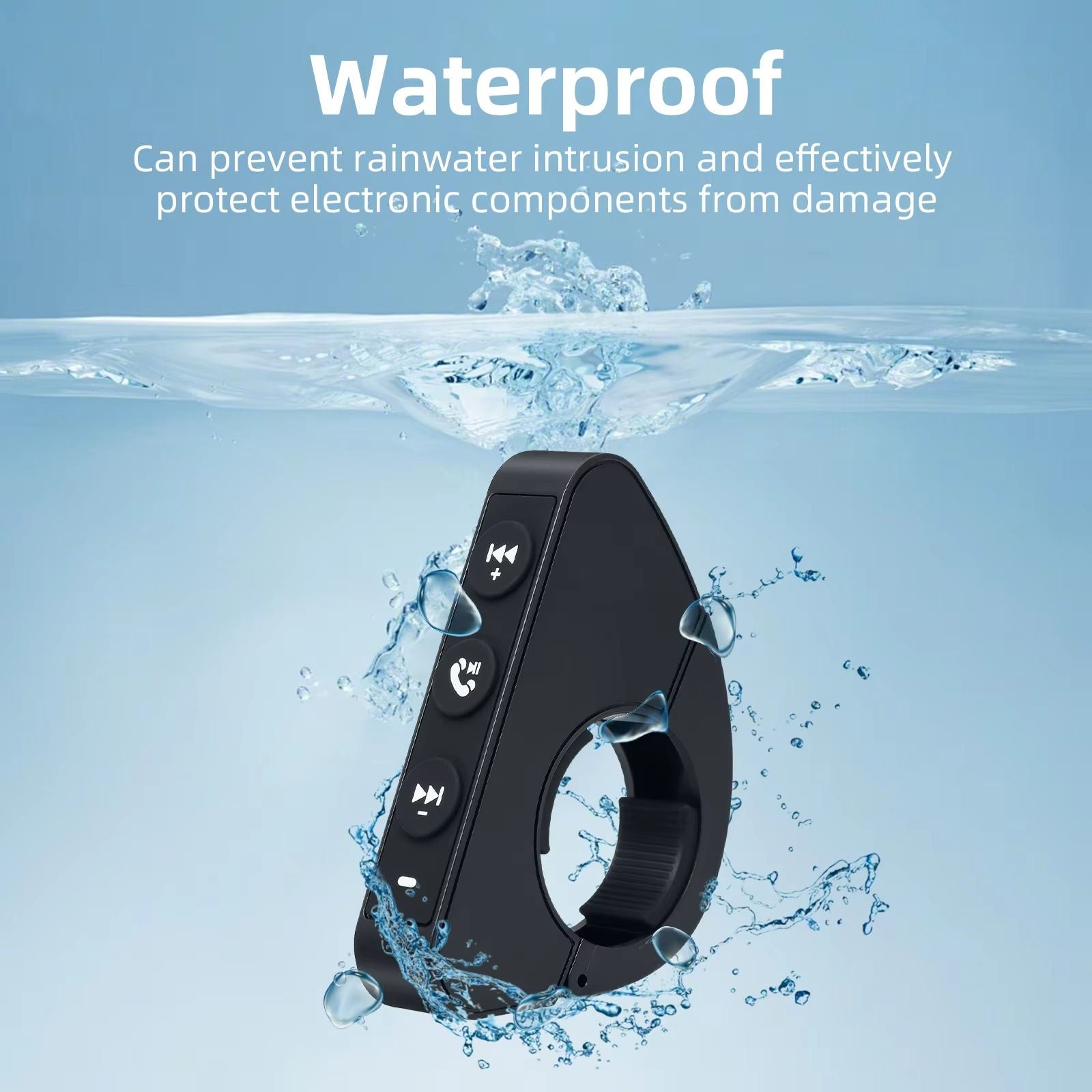 Bluetooth Motorcycle Handlebar Remote Control  Wireless Steering Wheel Media Button For Smartphone  3