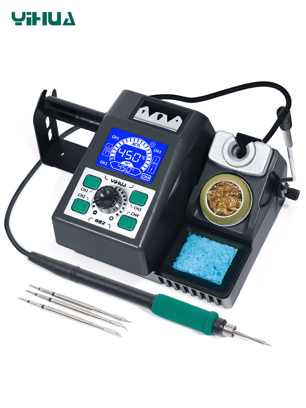 YIHUA 982 Repair Heating Soldering Iron Station – Compatible with C210 Solder Iron Handle for Electronic Welding Rework
