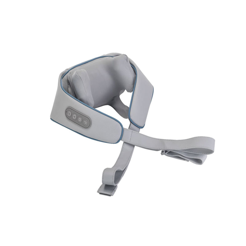 Wireless Trapezius Neck Back Massager with 8 Heads, Electric Kneading Massage Shawl for Neck, Shoulder, and Muscle Pain