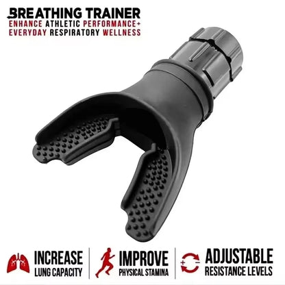 Breathing Exercise for Lungs Portable Breath Fitness Exerciser Device with Adjustable Resistances for Endurance Workout