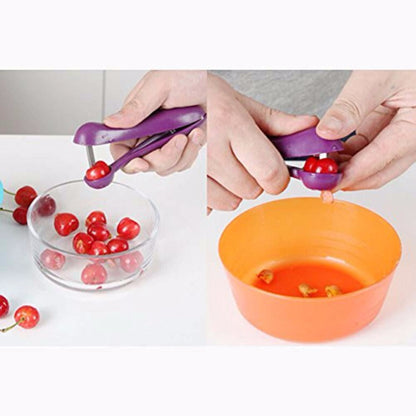 Stainless Steel Cherry Pit Remover Tool Olive  Fruit Seed Extractor For Kitchen Use 2