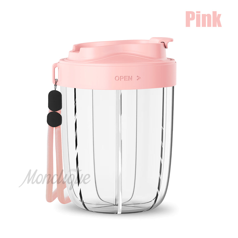 Pill Cup Bottle Organizer Supplement Organizer for Holding 7 Various Vitamins Travel Pill Case Box Straw Container