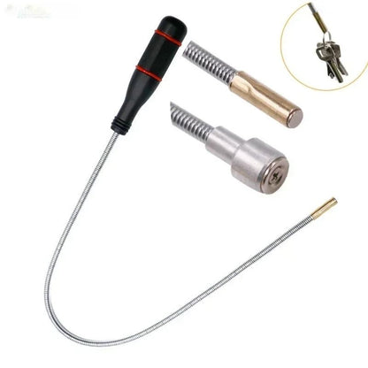 Magnetic Pickup Tool With Foldable Handle And Spring Grip Claw 3