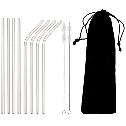 Colorful 304 Stainless Steel Metal Straws Set Reusable Drinking Straws With Brush  Cocktail Straw 6