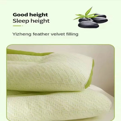 Bamboo Carbon Fiber Antibacterial Sleep Pillow For Adults And Students 1