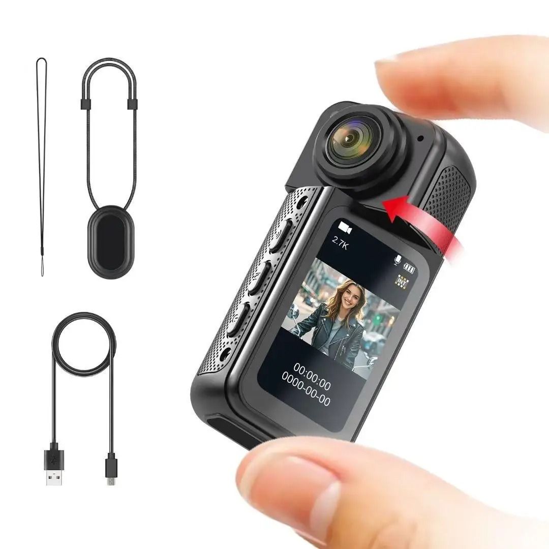 Mini POV Action Camera With Magnetic Mount And 27K Recording 9