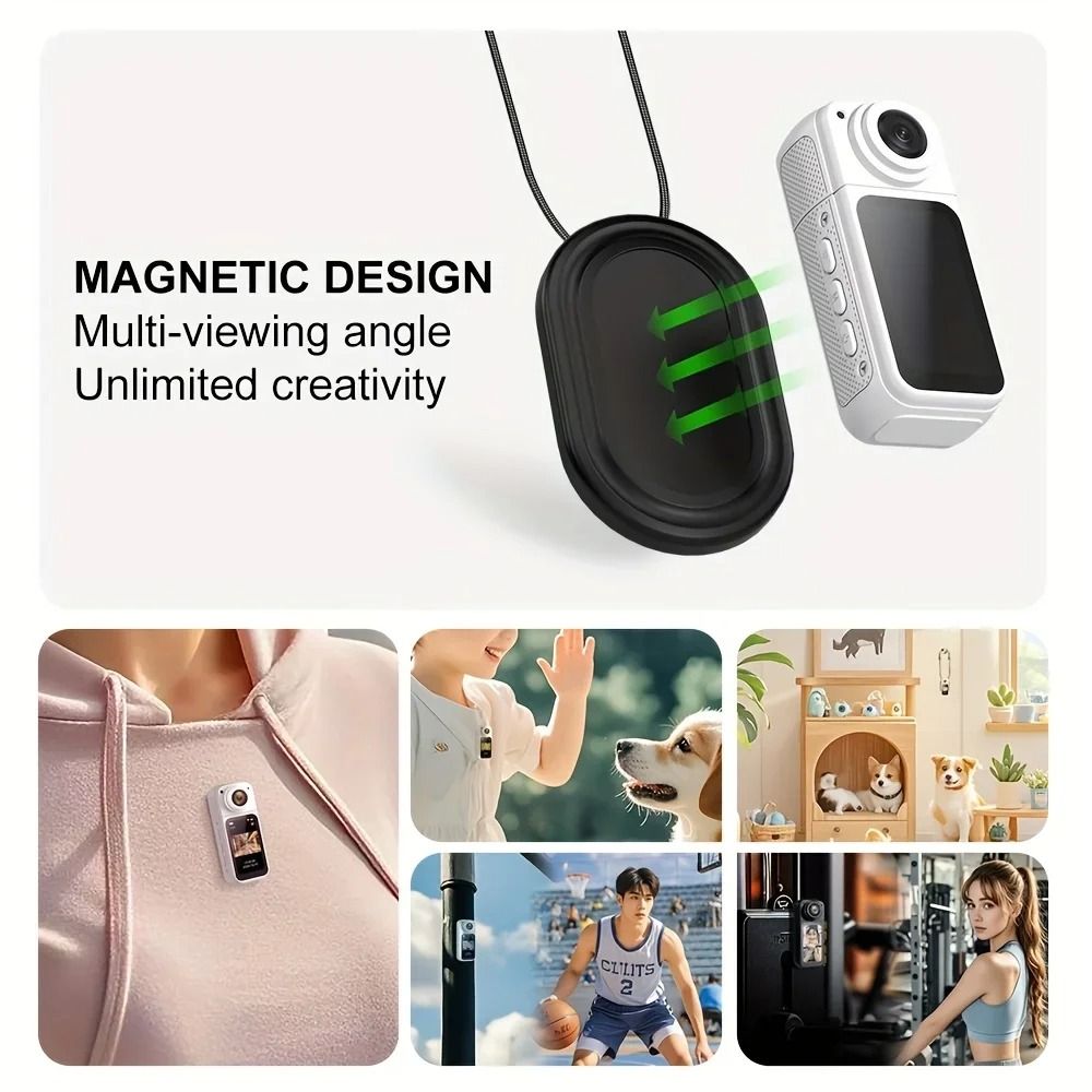Mini POV Action Camera With Magnetic Mount And 27K Recording 2