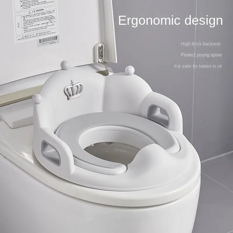Kids Toilet Seat Ring with Cushion for Potty Training at Home