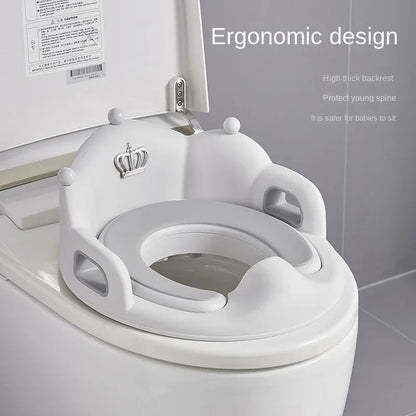 Kids Toilet Seat Ring with Cushion for Potty Training at Home
