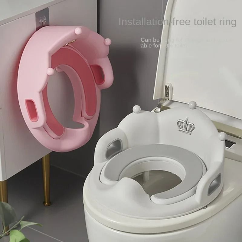Kids Toilet Seat Ring With Cushion For Potty Training At Home 1
