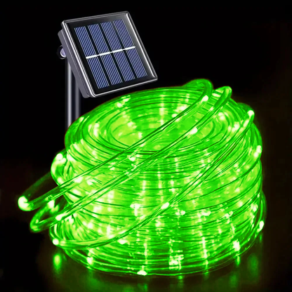 Outdoor Solar Tube Rope LED Light Waterproof Garden Christmas Decoration Fairy String Light For Wed 10