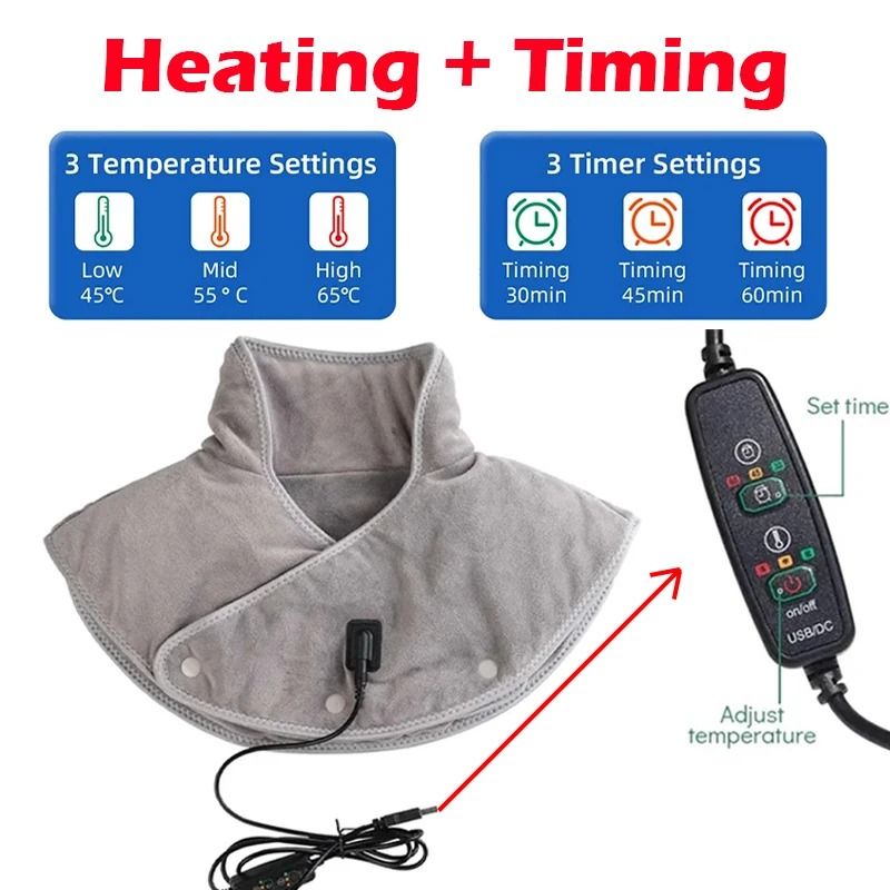 Electric Heating Neck And Shoulder Massager With Infrared Therapy 6