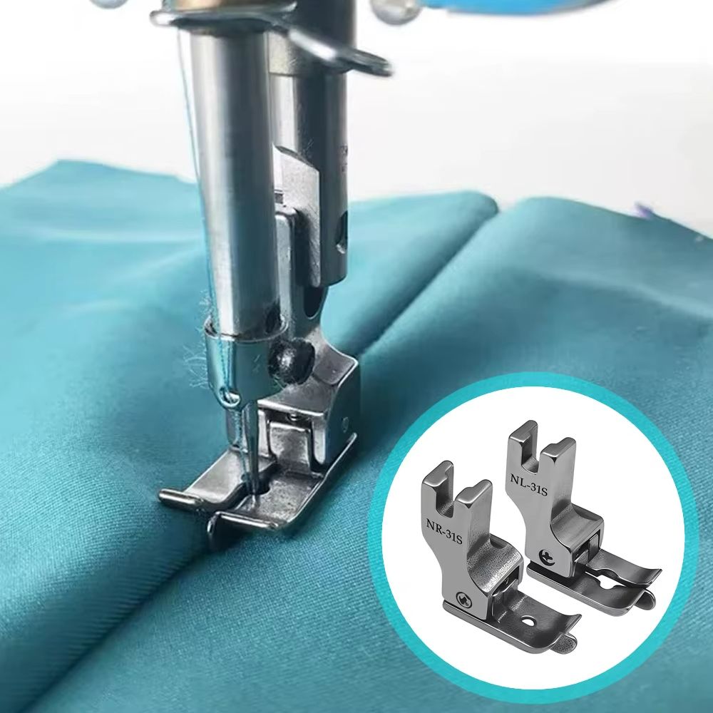 Precision Stitch in Ditch Presser Foot Set for Industrial Sewing Machines 2 Pack