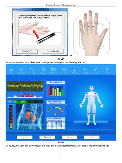 Portable Quantum Resonance Magnetic Analyzer For Health Indicator Detection 6