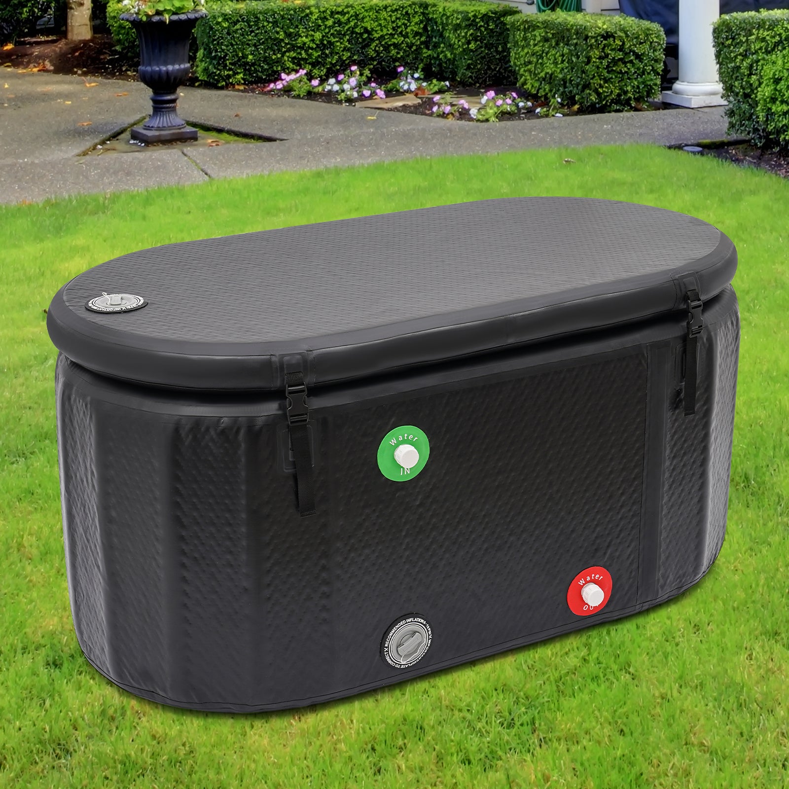 Inflatable Ice Bathtub  275L7265GAL Cold Water Therapy Tub For Athletes Portable PVC Bath Bucket W  4