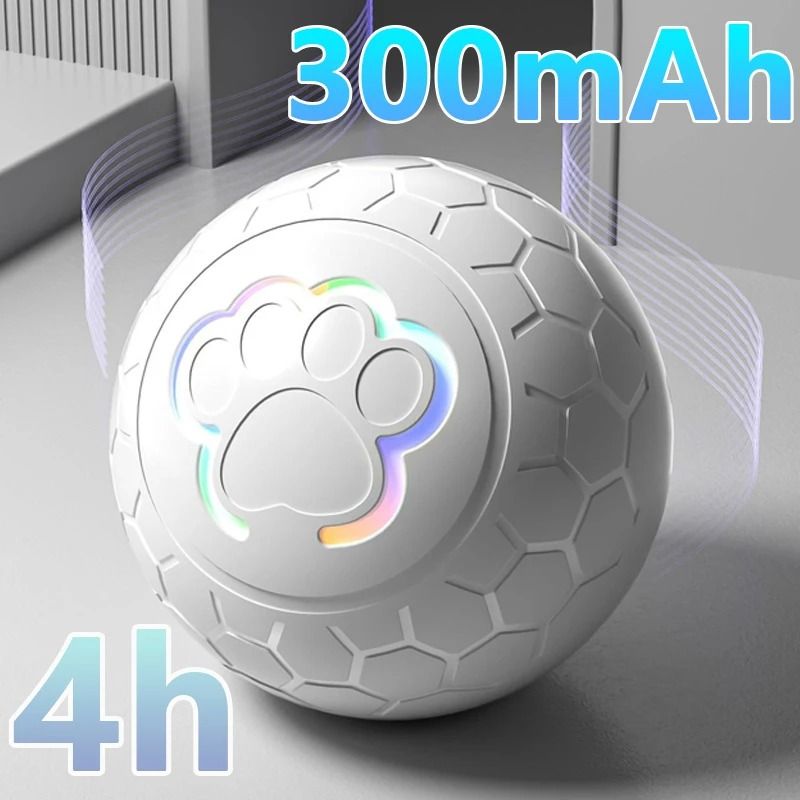 Smart Electronic Pet Toy Ball with USB Charging and RGB Lights