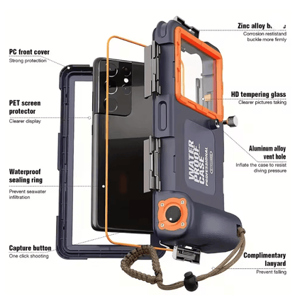 Universal 15m Waterproof Diving Phone Case With Lanyard 2