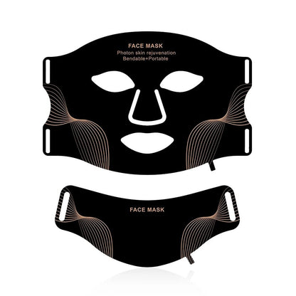 Wireless 7 Color LED Face And Neck Mask For Skin Rejuvenation And Tightening 8