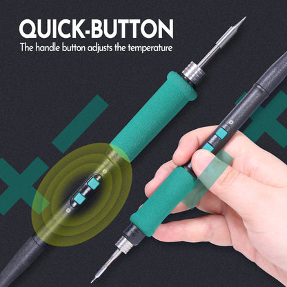 Precision Tweezers Soldering Iron Rework Station for SMT SMD Repair & Micro Component Auto Calibration