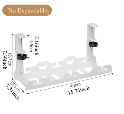 Telescopic UnderDesk Cable Management Tray 5