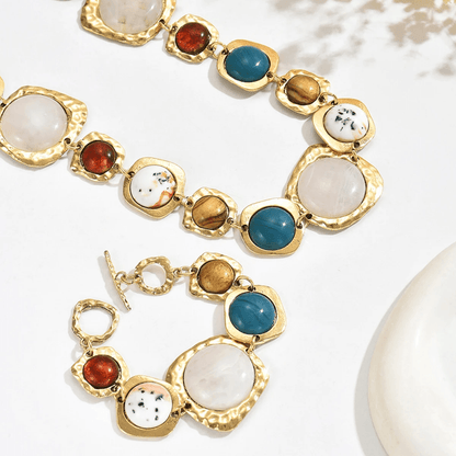 Boho Geometric Chunky Jewelry Set 3