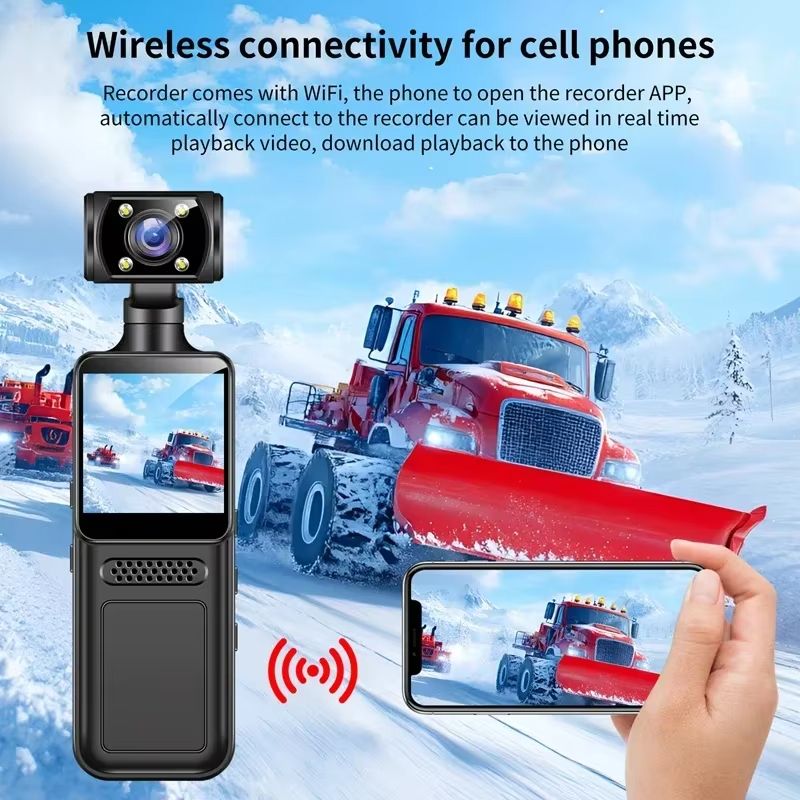 Xiaomi 8K HD Pocket Camera  180 Rotating Mini Handheld Camera With Night Vision For Outdoor Sports